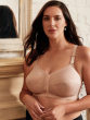 Classic Full Cup Front Fastening Bra - Beige
