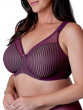 Beauty Stripe Smoothing Bra - Fig