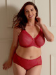 Beauty Stripe Smoothing Bra - Passion Red