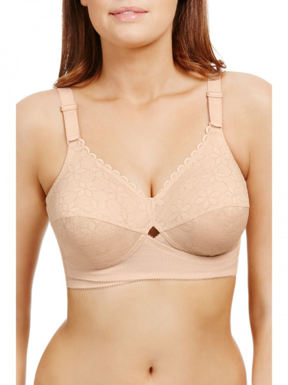 Classic Non Wired Total Support Bra - Beige