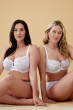 Sublime Lace Side Support Bra - White