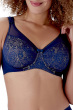 Beauty Lace Underwired Smoothing Bra - Deep Blue