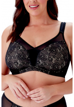 Classic Wired Minimiser Bra - Black, Non Padded