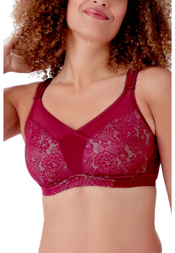 Beauty Minimiser Bra - Burgundy, Lingerie Sets