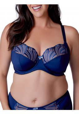 Embrace Side Support Bra - Deep Blue