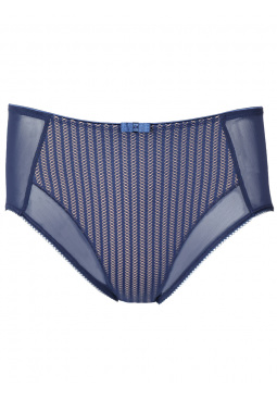 Beauty Stripe Deep Brief - Deep Blue