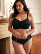 Classic Full Cup Front Fastening Bra - Black
