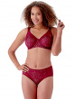 Beauty Lace Underwired Smoothing Bra - Burgundy