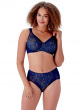 Beauty Lace Underwired Smoothing Bra - Deep Blue