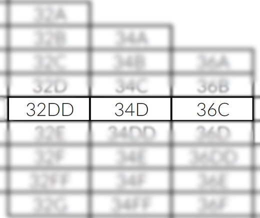 Bra Sister Sizes + Sister Size Chart