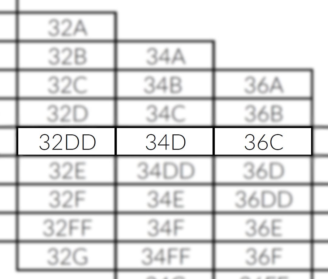 sister bra size chart  Bra size charts, Sister size bra chart, Bra chart